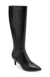 Aerosoles Epic Stretch Kitten Heel Tall Boot In Black
