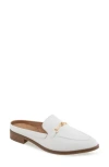 Aerosoles Erik Bit Mule In Bright White Faux Leather
