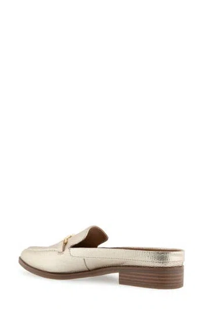 Aerosoles Erik Bit Mule In Gold Metallic Faux Leather