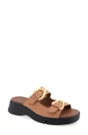 Aerosoles Faith Flatform Slide Sandal In Brown