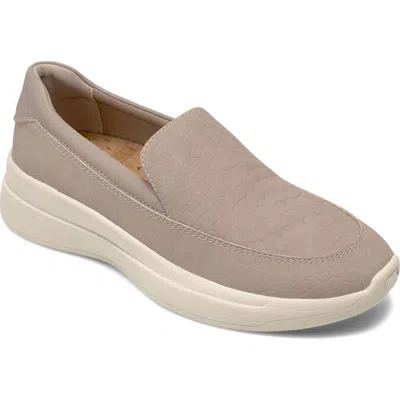 Aerosoles Felice Croc Embossed Sneaker In Neutral