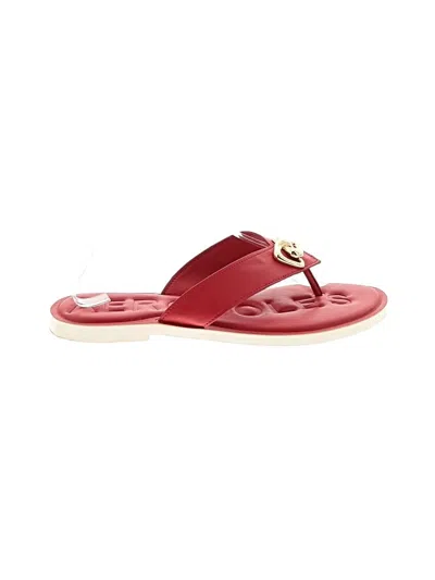 Pre-owned Aerosoles Flip Flops In Red