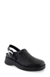 Aerosoles Fox Convertible Clog In Black Leather