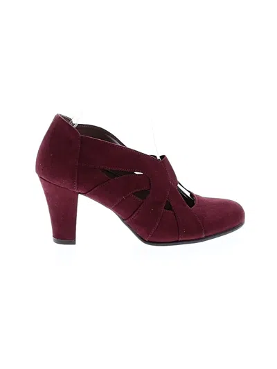 Pre-owned Aerosoles Heels In Burgundy