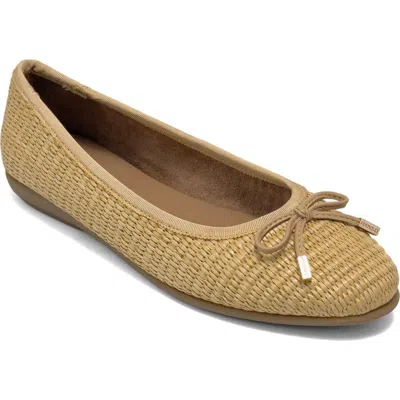 Aerosoles Homebet Raffia Woven Ballet Flat In Pink