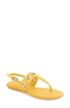Aerosoles Iago Slingback Sandal In Yellow Patent Faux Leather