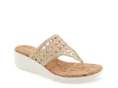 Aerosoles Ivie Wedge Sandal In Brown