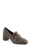 Aerosoles Izell Square Toe Pump In Animal Print