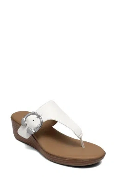 Aerosoles Izola Wedge Flip Flop In Multi