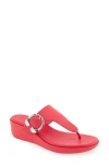 Aerosoles Izola Wedge Sandal In Orange