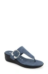 Aerosoles Izola Wedge Sandal In Blue