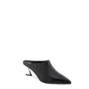 Aerosoles Jama Pointed Toe Mule In Black Leather