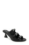 Aerosoles Jenna Slide Sandal In Black Leather