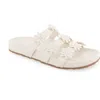 Aerosoles Leflor Sandal In Eggnog Faux Leather