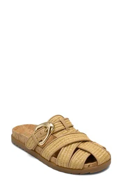 Aerosoles Liberty Woven Raffia Fisherman Mule In Yellow