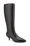 Aerosoles Loano Knee High Boot In Black Smooth Leather