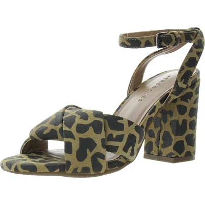 Aerosoles Lyra Womens Animal Print Suede Block Heel In Multi