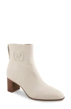Aerosoles Magnus Logo Bootie In Eggnog Leather