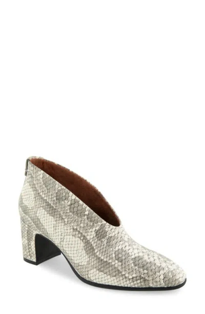 Aerosoles Maud Bootie In Multi Snake Print Embossed Leather