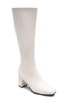 Aerosoles Micah Boot In Eggnog Stretch Smooth Faux Leather-polyu