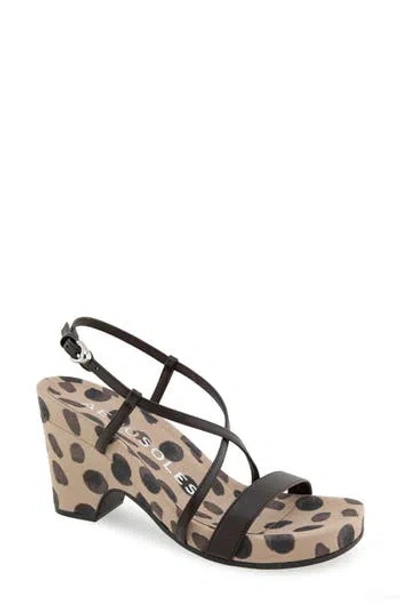 Aerosoles Miles Slingback Sandal In Java Spotted Print Faux Leather