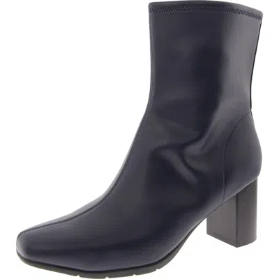 Aerosoles Miley Womens Padded Insole Mid-calf Boots In Blue