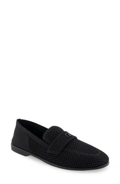 Aerosoles Nanti Knit Flat In Black Knit Fabric