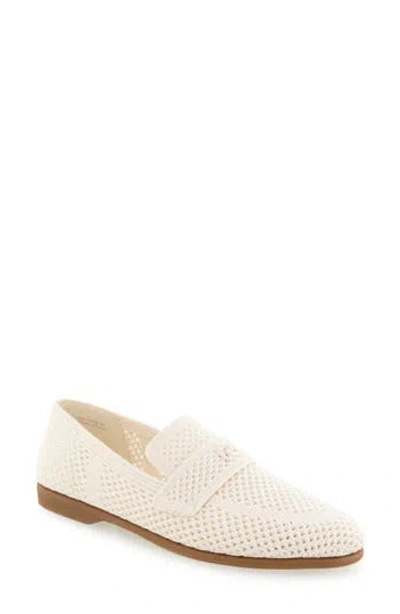 Aerosoles Nanti Knit Flat In Eggnog Open Knit