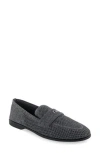 Aerosoles Nanti Knit Flat In Gunmetal Knit Fabric