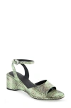 Aerosoles Women's Nixon Buckle Strap Wedge Sandals In Gleam Snake Leather