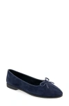 Aerosoles Novia Ballet Flat In Navy Suede