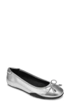 Aerosoles Onyx Ballet Loafer In Silver