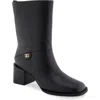 Aerosoles Oro Bootie In Black Leather
