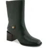 Aerosoles Oro Bootie In Fir Green Leather
