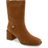 Aerosoles Oro Bootie In Tobacco Suede