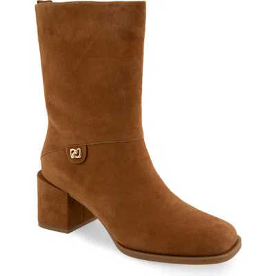 Aerosoles Oro Bootie In Tobacco Suede