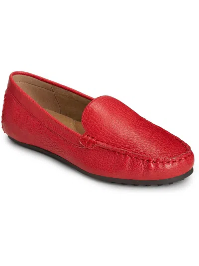 Aerosoles Over Drive Womens Loafer Driving Moccasins In Red