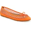 Aerosoles Palma Flat In Bright Orange Mesh