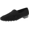 Aerosoles Paynes Womens Solid Leather Slip-on Sneakers In Black Suede