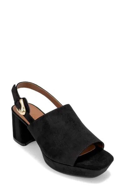 Aerosoles Pearl Faux Suede Sandal In Black