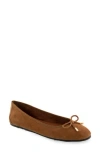 Aerosoles Pia Ballet Flat In Tobacco Suede