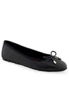 AEROSOLES PIA WOMENS LEATHER BALLET FLATS