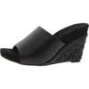 Aerosoles Pierce Womens Open Back Manmade Wedge Sandals