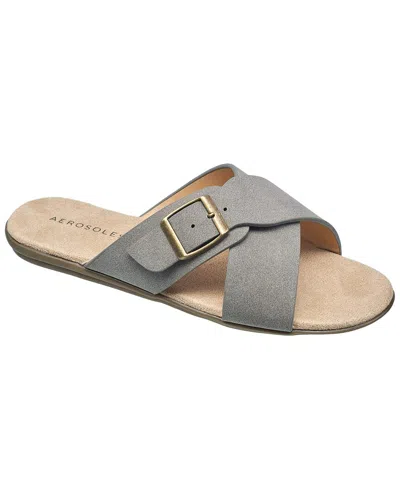 Aerosoles Pierra Leather Sandal In Grey