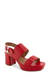 Aerosoles Prym Slingback Platform Sandal In Red