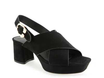Aerosoles Pura Platform Sandal In Black