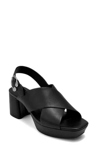 Aerosoles Pura Platform Sandal In Black