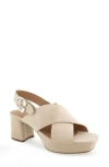 Aerosoles Pura Platform Sandal In Neutral