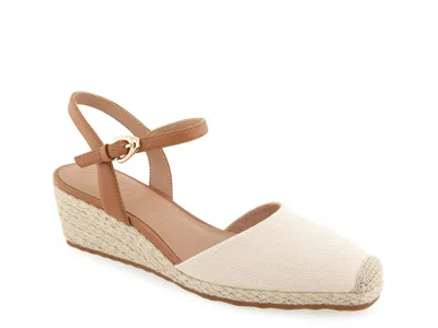 Aerosoles Real Espadrille Wedge Pump In Neutral