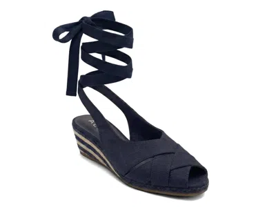 Aerosoles Roberta Espadrille Wedge Sandal In Blue
